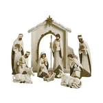 Asstd National Brand Roman 10-PC. Ivory Gold-tone Nativity Set Multi. Fixed Price $124.00.