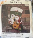 Read Partial Kit - Hobby Kraft Felt Christmas Stocking And Mrs Santa Clause. Fixed Price $14.99.