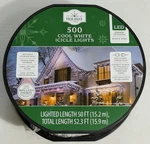 Holiday Time 500 Count Cool White Icicle Led Christmas Lights String 50FT. Fixed Price $44.99.