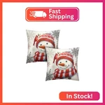 Kwlegh Snowman Pillow Covers 18X18 Set Of 2 Christmas Winter Holiday Throw. Fixed Price $21.05.