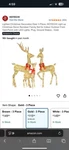 3-PIECE 2D Lighted Christmas Deer Family Set Hoyechi Large Outdoor Yard Reinde. Fixed Price $80.00.