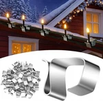 50 Pcs Lights Gutter Hook Clips For Hanging Outdoor Holiday 14 X 11 Mm. Fixed Price $9.11.