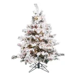 Vickerman 54" Alaskan Artificial Christmas Tree With Multi-color Led In White. Fixed Price $209.99.