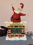 Large Hallmark Tabletop Santa Countdown Christmas Clock New In Bag 15.5". Fixed Price $39.99.