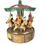Mr Christmas North Lodge Musical Carousel Forest Animals Holiday Go Round Video. Fixed Price $34.99.