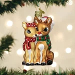 Old World Christmas Rudolph And Clarice Glass Ornament (with Owc Box). Fixed Price $18.00.