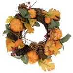 Northlight Pumpkin And Pinecone Autumn Harvest Wreath, 13.5-INCH, Unlit. Fixed Price $36.53.