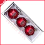 3 Pack Ikea Vinter 2020 Christmas Balls Tree Ornaments Glass/red, New. Fixed Price $25.00.