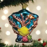 Old World Christmas Coral Reef Coastal Nautical Glass Ornament 12597. Fixed Price $22.88.