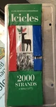 Santas Best Icicles Silver Tinsel 2000 Strands Each 18 Inches Christmas. Fixed Price $9.99.