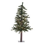 Vickerman 36" Natural Alpine Artificial Christmas Tree With Led Lights Green. Fixed Price $77.37.