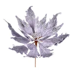Vickerman 22" Velvet Sequin Poinsettia Artificial Christmas Pick Silver. Fixed Price $40.99.