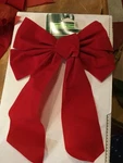 Holiday Time Set Of 4 Red Velvet Festive Christmas Bows. Fixed Price $6.29.