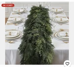 Shareconn 9FT Artificial Christmas Cedar Garland Decoration, Realistic Faux C.... Fixed Price $45.00.