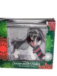 Sandicast Gray/white Schnauzer Dog Christmas Ornament W/ Xmas Scarf. Fixed Price $10.95.