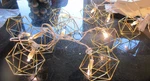 Pottery Barn Teen Geo String Lights Christmas Garland 8' Gold Photo Shoot Sample. Fixed Price $35.00.