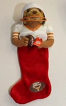 Vtg Texas Longhorns Ut Football Plush Teddy Bear Christmas Stocking 21". Fixed Price $24.99.