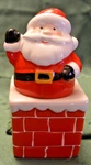Christmas Santa Chimney Roof Stacking Salt & Pepper Shaker Set. Fixed Price $9.25.