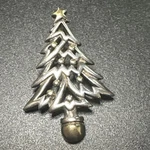 Sterling Silver 925 Signed Se Christmas Tree Vermeil Star And Ball Pendant. Fixed Price $32.30.