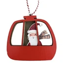 Kurt Adler Ornament Santa Claus Cable Car Wooden Christmas Red 3 Inch. Fixed Price $10.95.