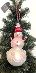 Raz Imports Peppermint Snowman Christmas Ornament, Top Hat, 6.25" Tall, Nwt. Fixed Price $14.89.