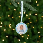 Northlight 3" Blue Silver-plated "baby's First Christmas" Ornament. Fixed Price $19.49.