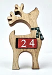 Clever Creations Wooden Reindeer Christmas Advent Calendar Block Countdown Decor. Fixed Price $6.36.