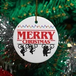 Merry Christmas Things Ceramic Ornament - Retro Bike Crew Keepsake Xmas Holiday. Fixed Price $13.99.