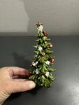 Transact Imports Green Resin Christmas Tree Holiday Decoration Table TOP6 Inches. Fixed Price $14.50.