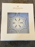Wedgwood Pierced Snowflake Ornament 2013 Blue And White Nib New In Box. Fixed Price $35.12.