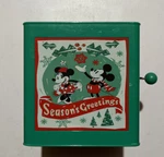Gemmy Disney Mickey Mouse Santa Christmas Jack-in-the-box Deck Halls Nwt. Fixed Price $17.99.