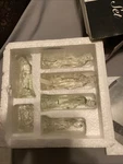 Vintage Chadwick Miller Inc Glass Nativity Set Mirrored Base 7 Piece. Fixed Price $25.00.
