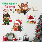 Mfault Magical Christmas Wall Decals Stickers Xmas Wizard Owl Decor. Fixed Price $13.38.