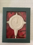 2002 Demdaco Christmas Wishes Ornament Compass 3" X 4" Wisdom. Fixed Price $14.00.