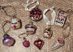 Glass Blown Set Of 9 Ornaments Made Germany. Fixed Price $76.00.
