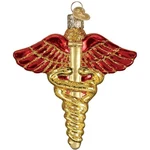 Old World Christmas Glass Ornament For Tree, Medical Symbol. Fixed Price $18.32.