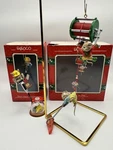 Pair Of Enesco ORNAMENTS/90 Catch The Day Dearest Dad Series & Don Open. Fixed Price $24.50.