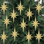 12 Pcs Christmas Gold Bethlehem Star Ornament 4.72 X 2.95 Inch Of Bethle.... Fixed Price $16.99.