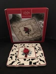 Lenox Winter Greetings Cardinal Pierced Trivet 7.5" Square W/ Original Box Mint. Fixed Price $29.99.