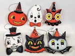 Transpac - Johanna Parker Pumpkin Pals Set Of Wood Ornaments H8836. Fixed Price $26.40.