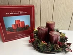 Christmas Centerpiece Table Wreath With Candles & Plate. St. Nicholas Square. Fixed Price $29.99.