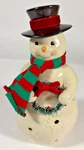 Illuminated Christmas Lit Snowman By Lenox "merry And Light" Lights Up. Fixed Price $17.99.