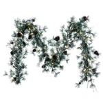 Vickerman 9'X12" Dakota Dura-lit Led Artificial Christmas Garland In Green. Fixed Price $97.10.