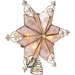 Kurt Adler (#UL3131) 10-LIGHT 6-POINT Capiz Star Treetop, 9". Fixed Price $25.41.