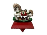 Cast Iron Rocking Horse Christmas Stocking Holder Hanger Presents Heavy Midwest. Fixed Price $24.97.
