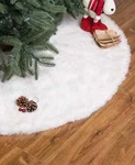 Glitzhome X7803 White Luxe Living Plush Faux Fur Christmas Tree Skirt 48. Fixed Price $44.80.