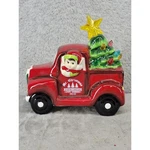 Mr Christmas Red Ceramic Lighted Truck Farm Fresh Cut Trees H223357 Vintage. Fixed Price $29.98.