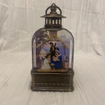 Roman Christmas Led Lighted Glitter Swirl Holy Family Angel Lantern Snow Globe. Fixed Price $59.85.