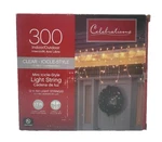 Celebrations Mini Icicle Lights 300 Clear ,indoor/ Outdoor (2 X 150 ). Fixed Price $22.95.