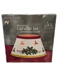 Holiday Time Holly Berry Ceramic Christmas Candle Shade Topper. Fixed Price $12.00.